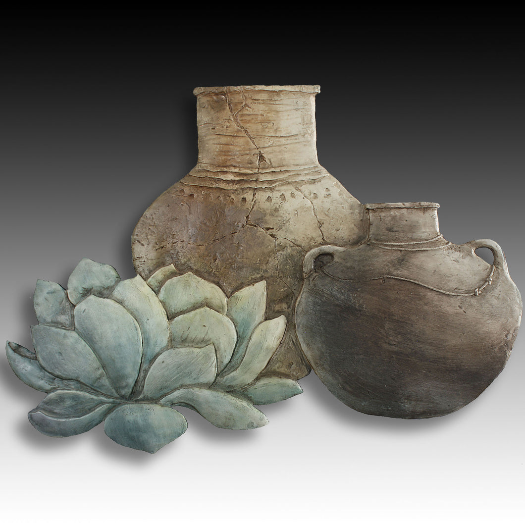 5059 Mesa Verde Jars and Echeveria